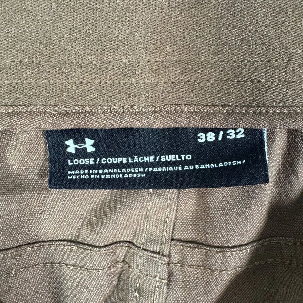 Underarmour Storm Cargo Pants Mens 38x32 Brown Straight Ripstop Outdoor Hiking
